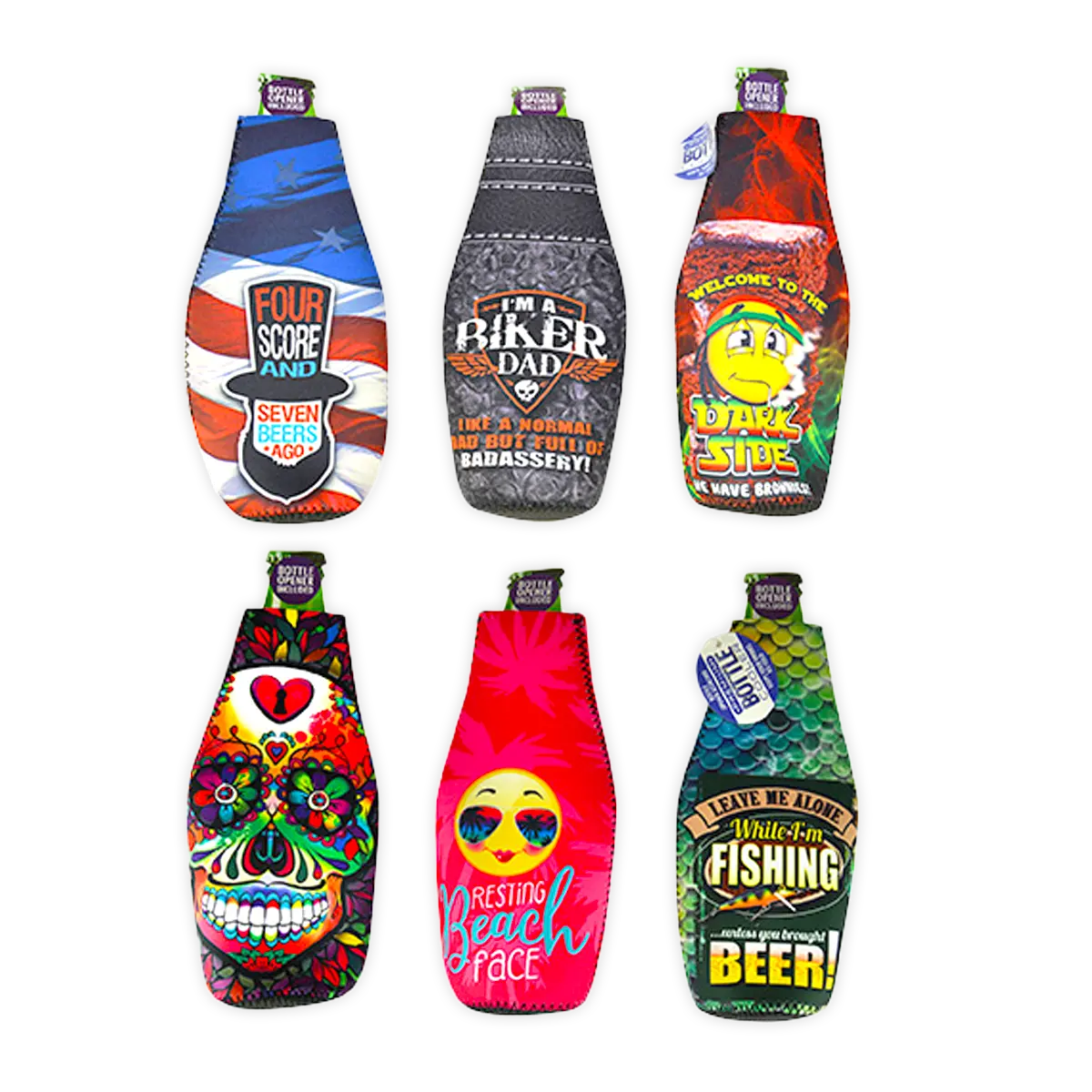 Neoprene Bottle Suit Cooler - 6 Per Retail Ready Display 21633 POLAR GEAR