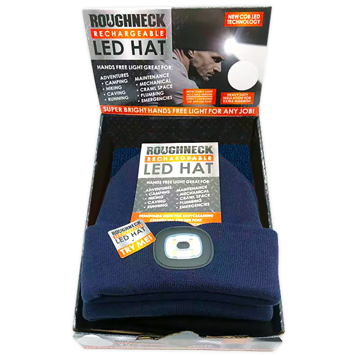 Roughneck LED Light Hat 6 Pieces Per Retail Ready Display 23274Bb ROUGHNECK