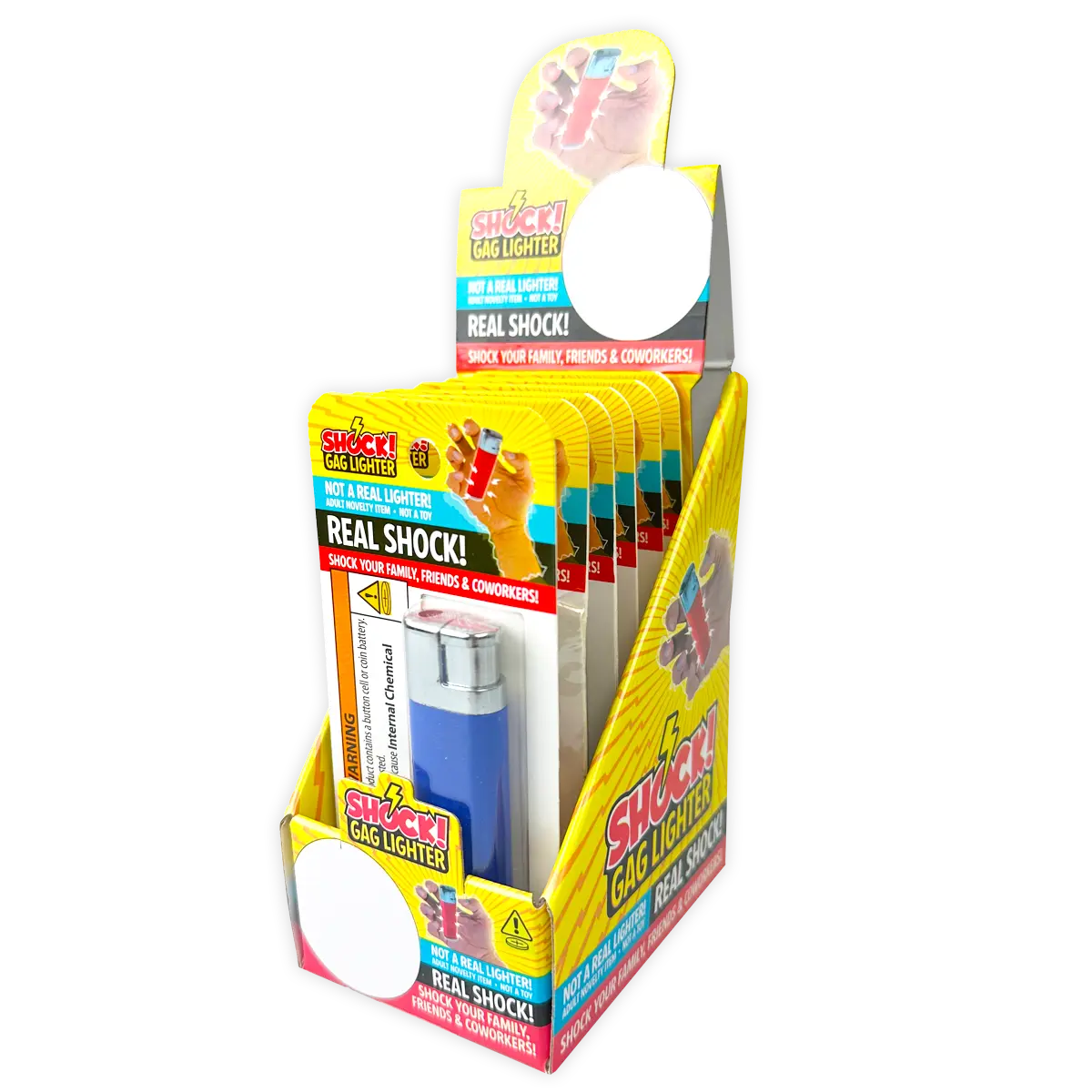 Practical Joke Gag Shock Lighter - 6 Pieces Per Retail Ready Display 23396 NOVELTY INC