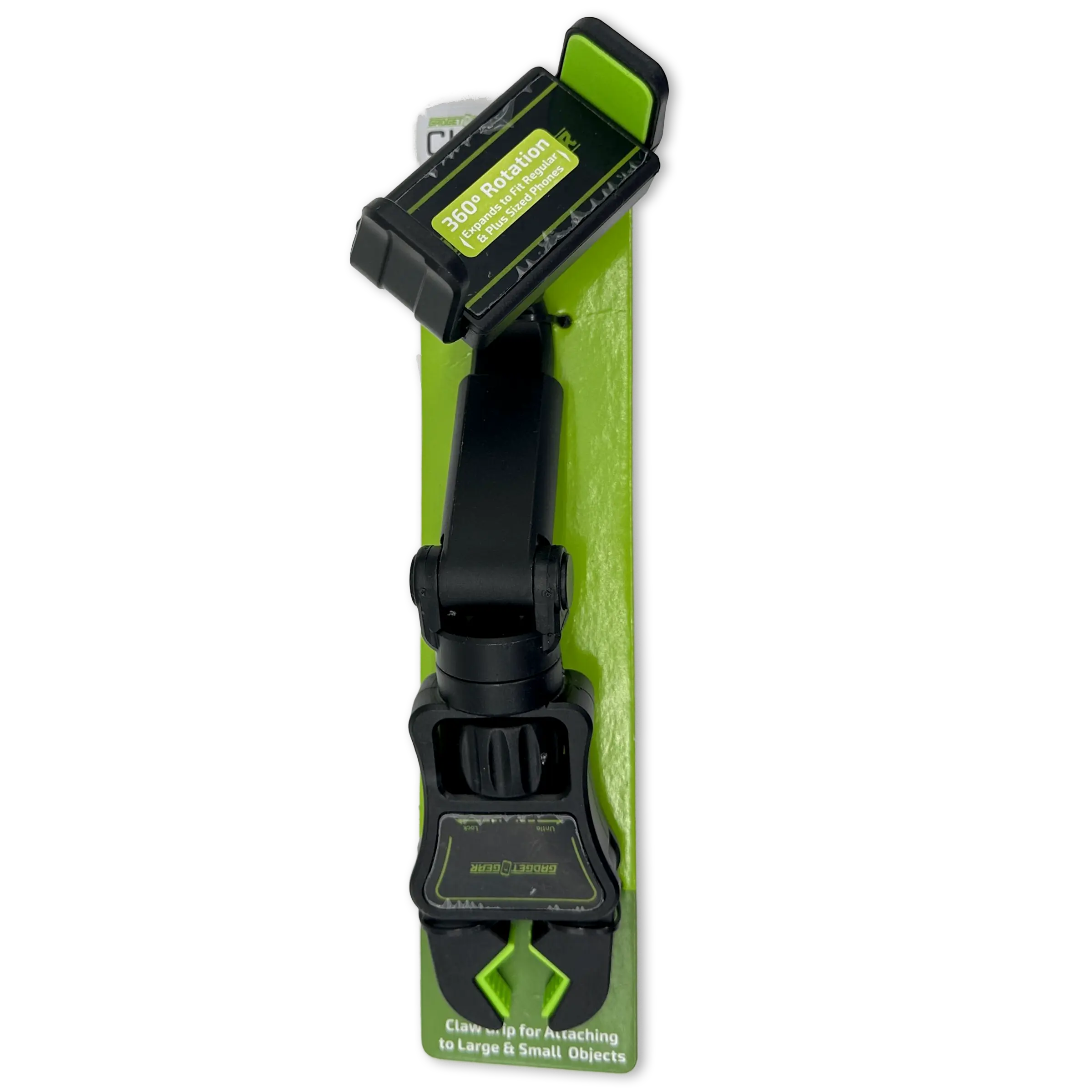 Phone Stand with Claw Clip Mount - 6 Pieces Per Retail Ready Display 23717 GADGET GEAR