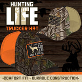 Trucker Hat Hunting Life Ball Cap - 6 Pieces Per Retail Ready Display 23756