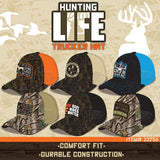 Trucker Hat Hunting Life Ball Cap - 6 Pieces Per Retail Ready Display 23756