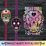 Sugar Skull Bracelet - 12 Pieces Per Retail Ready Display 23986