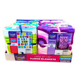 Blanket and Plush Kids Assortment Floor Display - 32 Pieces Per Retail Ready Display 88509