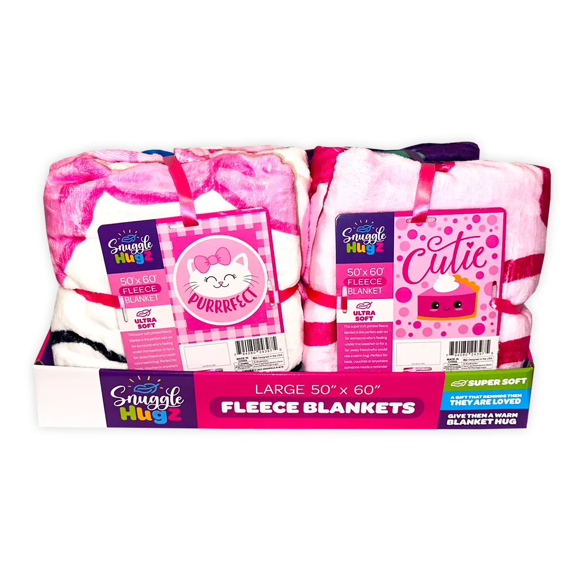 Kids Printed Blankets - 6 Pieces Per Retail Ready Display 24397 KIPP BROTHERS