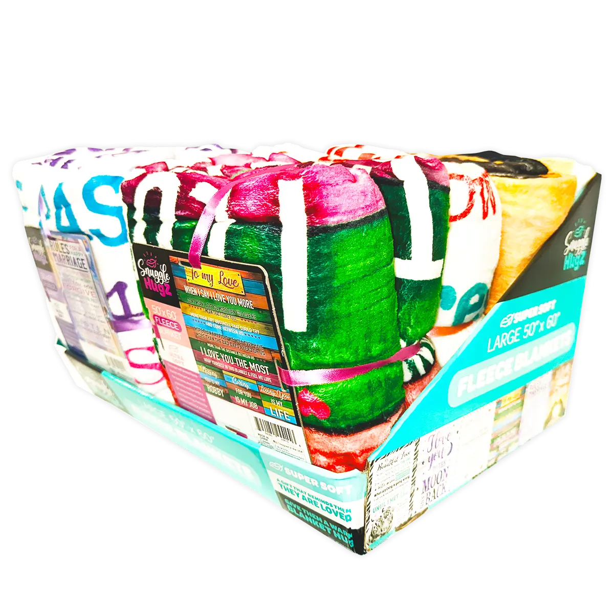 Printed Family Blanket - 6 Pieces Per Retail Ready Display 24415 KIPP BROTHERS