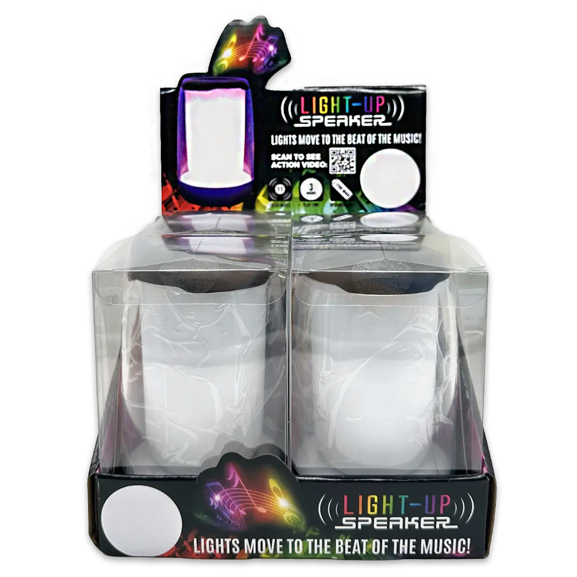 Wireless Speaker with Rgb Lights - 4 Pieces Per Retail Ready Display 24543 NOVELTY INC