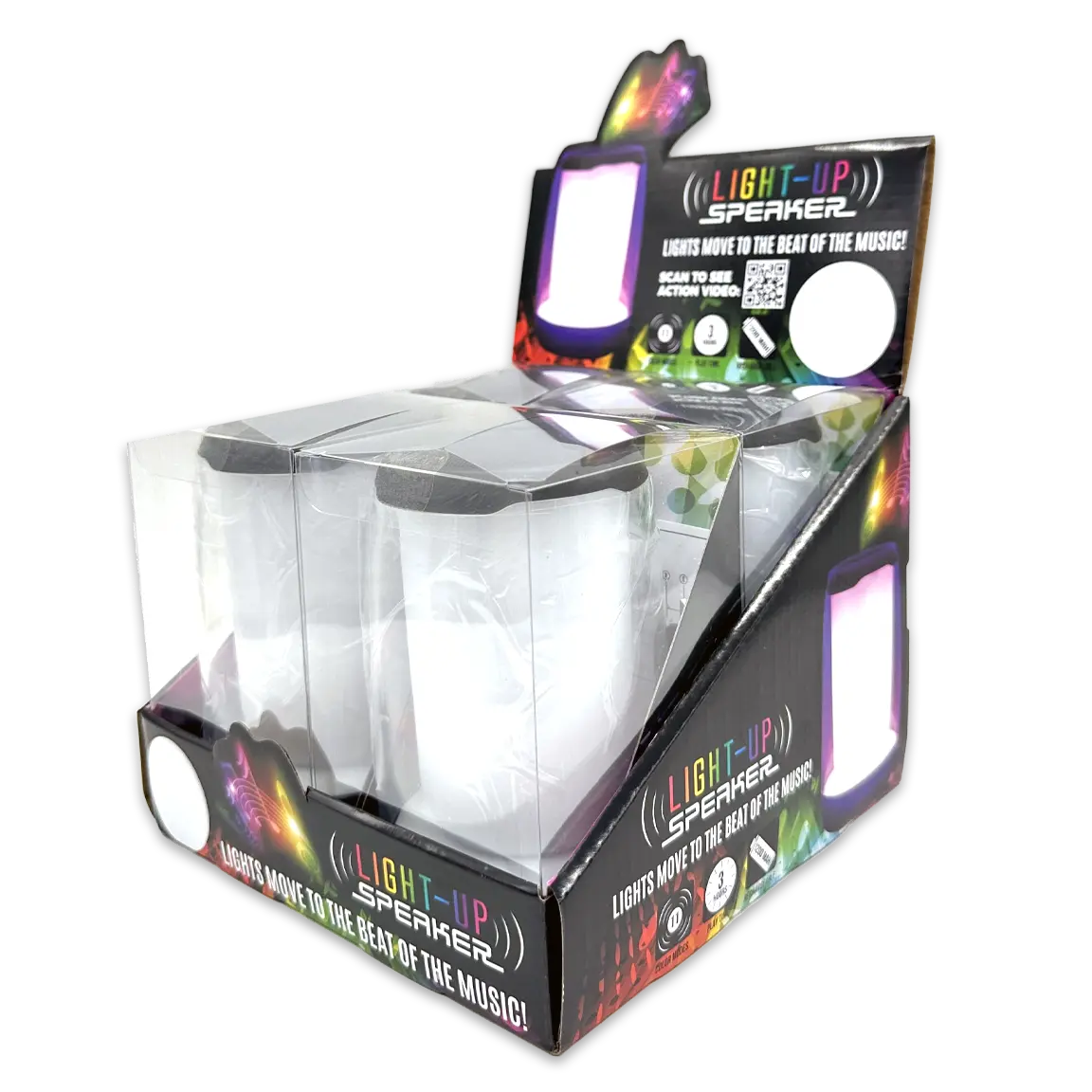 Wireless Speaker with Rgb Lights - 4 Pieces Per Retail Ready Display 24543 NOVELTY INC