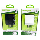 AC Wall Charger with Dual USB Port 2.4 Amp- 3 Pieces Per Pack 24629