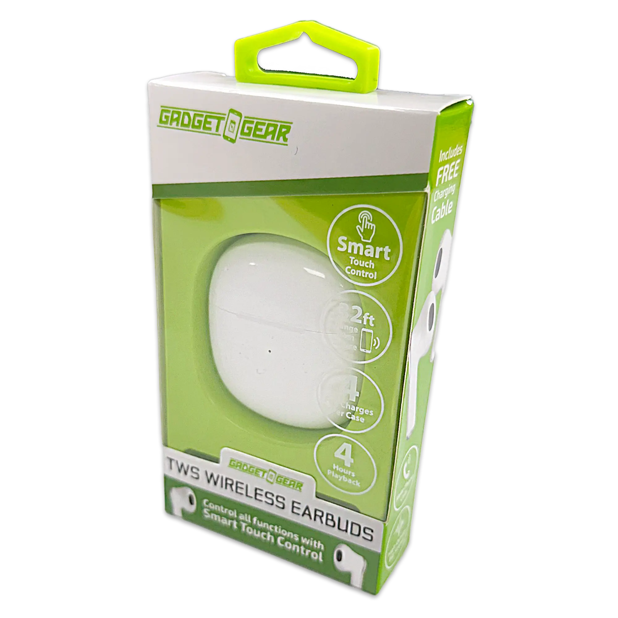 Wireless Earbuds with Round Charging Case - 6 Pieces Per Pack 24635 GADGET GEAR