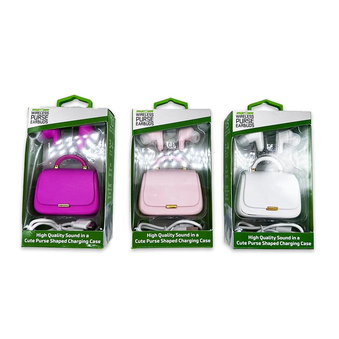 Wireless Earbuds with Stylish Handbag Case - 6 Pieces Per Retail Ready Display 25124 GADGET GEAR