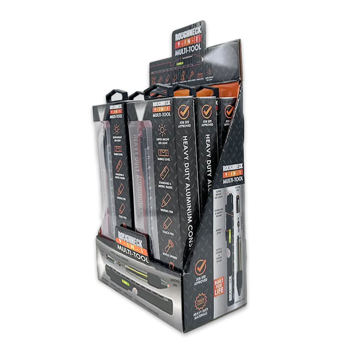 Multi-Tool 9-In-1 with Pen - 6 Pieces Per Retail Ready Display 25231 ROUGHNECK