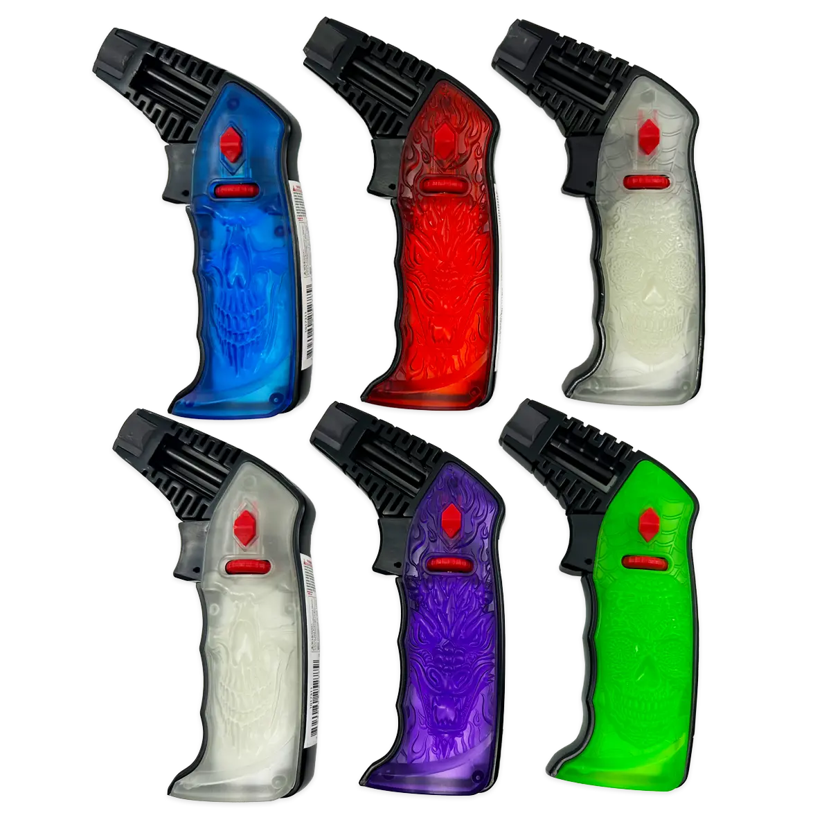 XXL Torch Lighter With Transparent Handle - 6 Pieces Per Retail Ready Display 25277 SMOKEZILLA