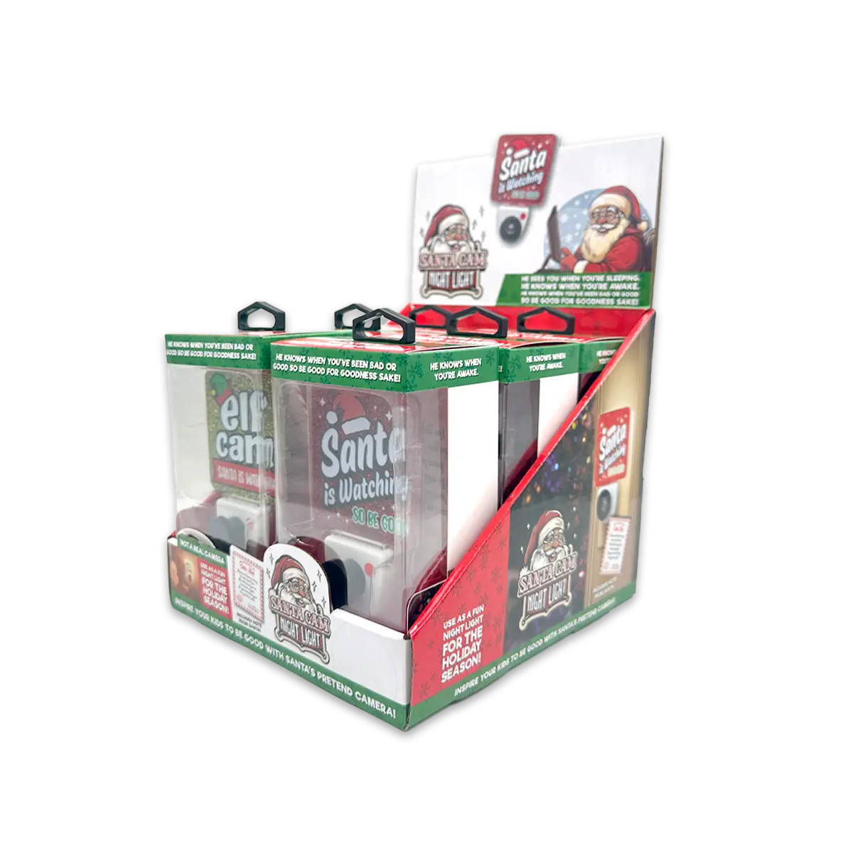 Christmas Cam Night Light AC Wall - 6 Pieces Per Retail Ready Display 25347 NOVELTY INC