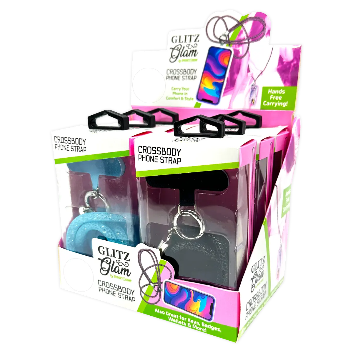 Crossbody Phone Strap Necklace - 6 Pieces Per Retail Ready Display 25398 GADGET GEAR