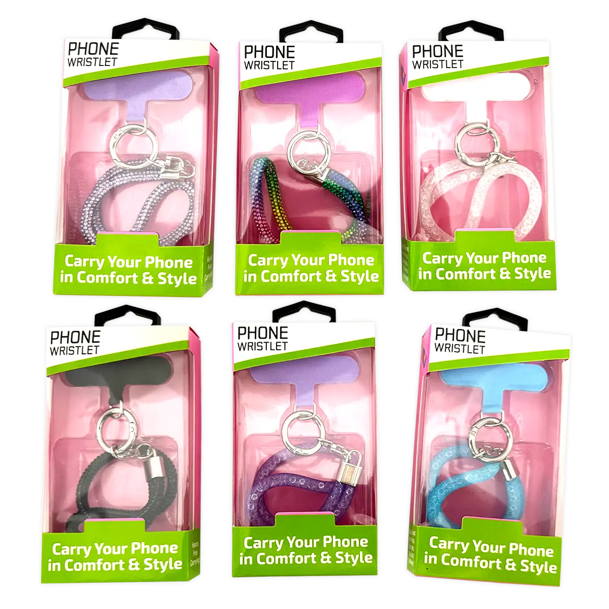 Phone Strap Wristlet - 6 Pieces Per Retail Ready Display 25400 GADGET GEAR