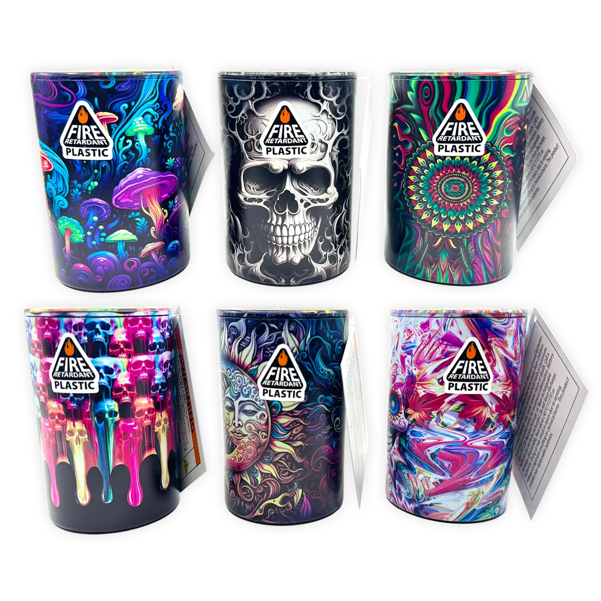 Full Print Butt Bucket Ashtray with LED Light - 6 Pieces Per Retail Ready Display 25480 SMOKEZILLA