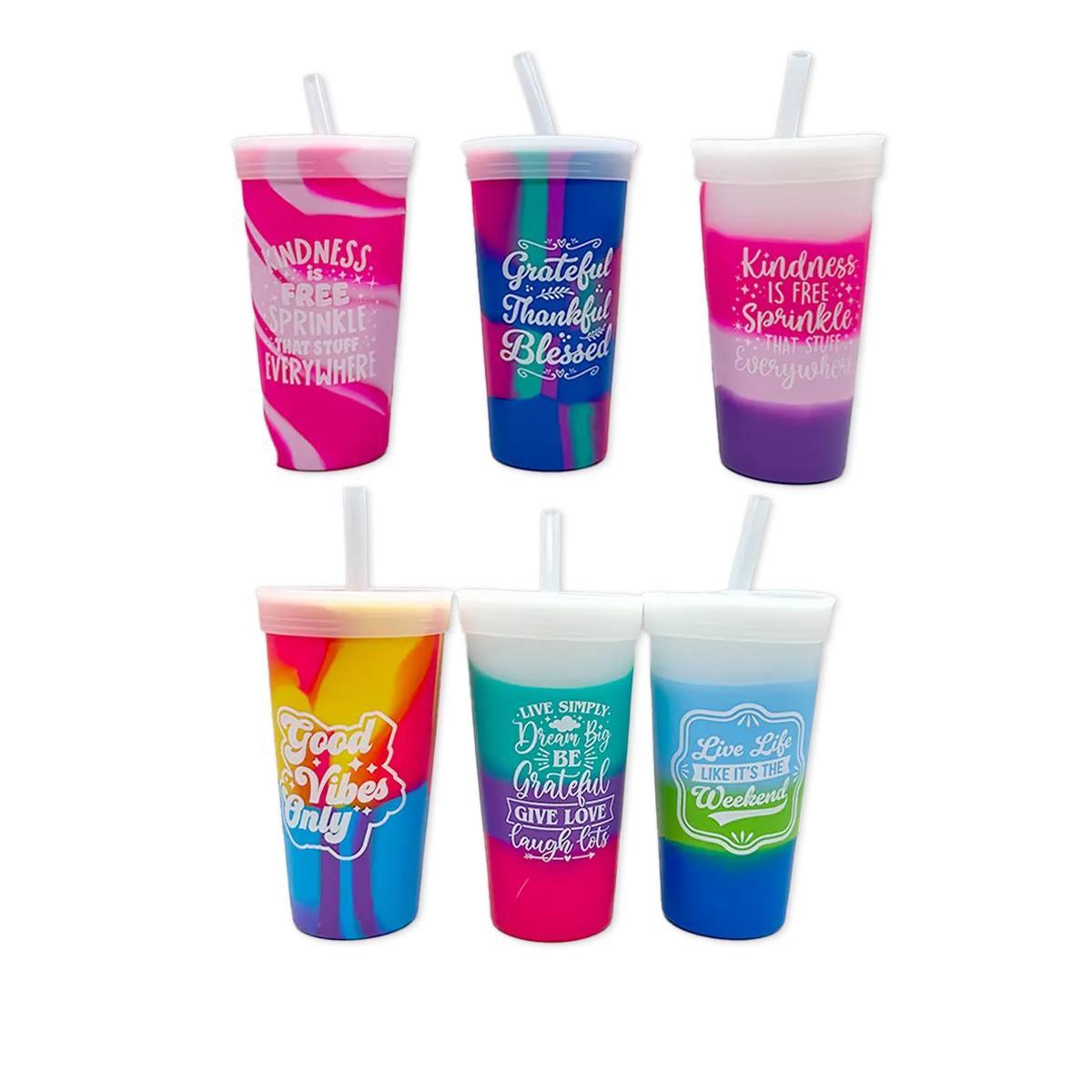 Silicone 22oz Super Cups - 6 Pieces Per Retail Ready Display 25980 ROUGHNECK