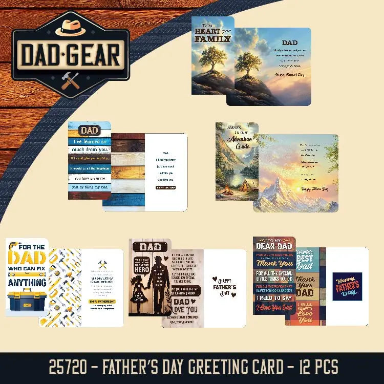 Father's Day Assorted Floor Display - 78 Pieces Per Retail Ready Display 88586 KIPP BROTHERS