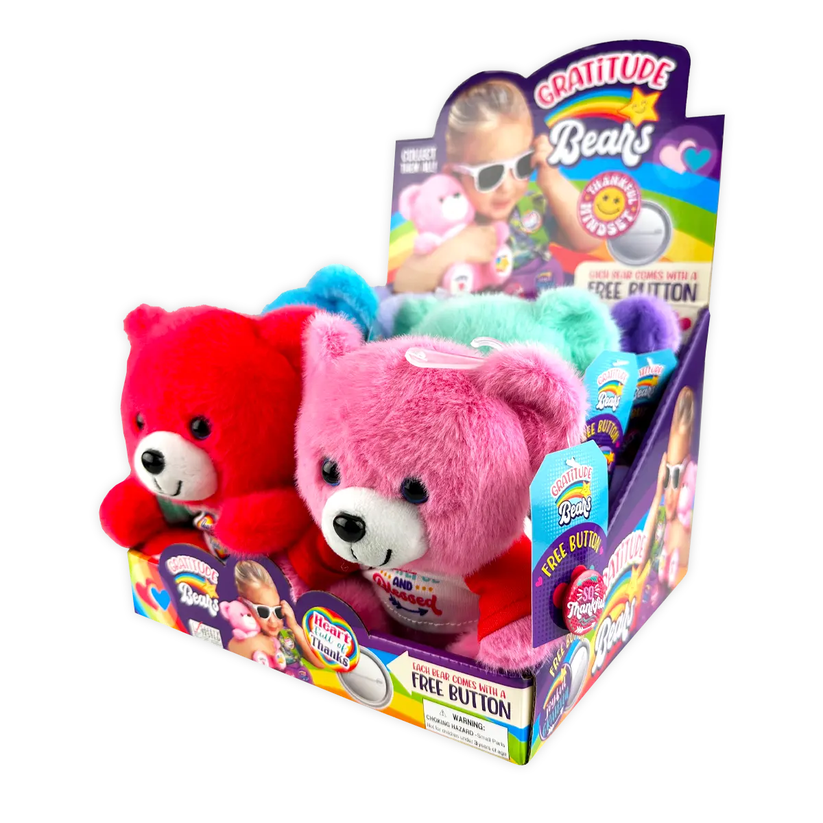 Gratitude Plush Bear - 6 Pieces Per Retail Ready Display 25917 KIPP BROTHERS