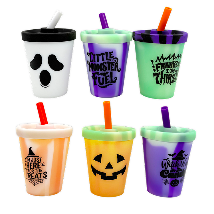 Silicone 8oz Halloween Kids Toddler Super Cups - 6 Pieces Per Retail Ready Display 26152 ROUGHNECK