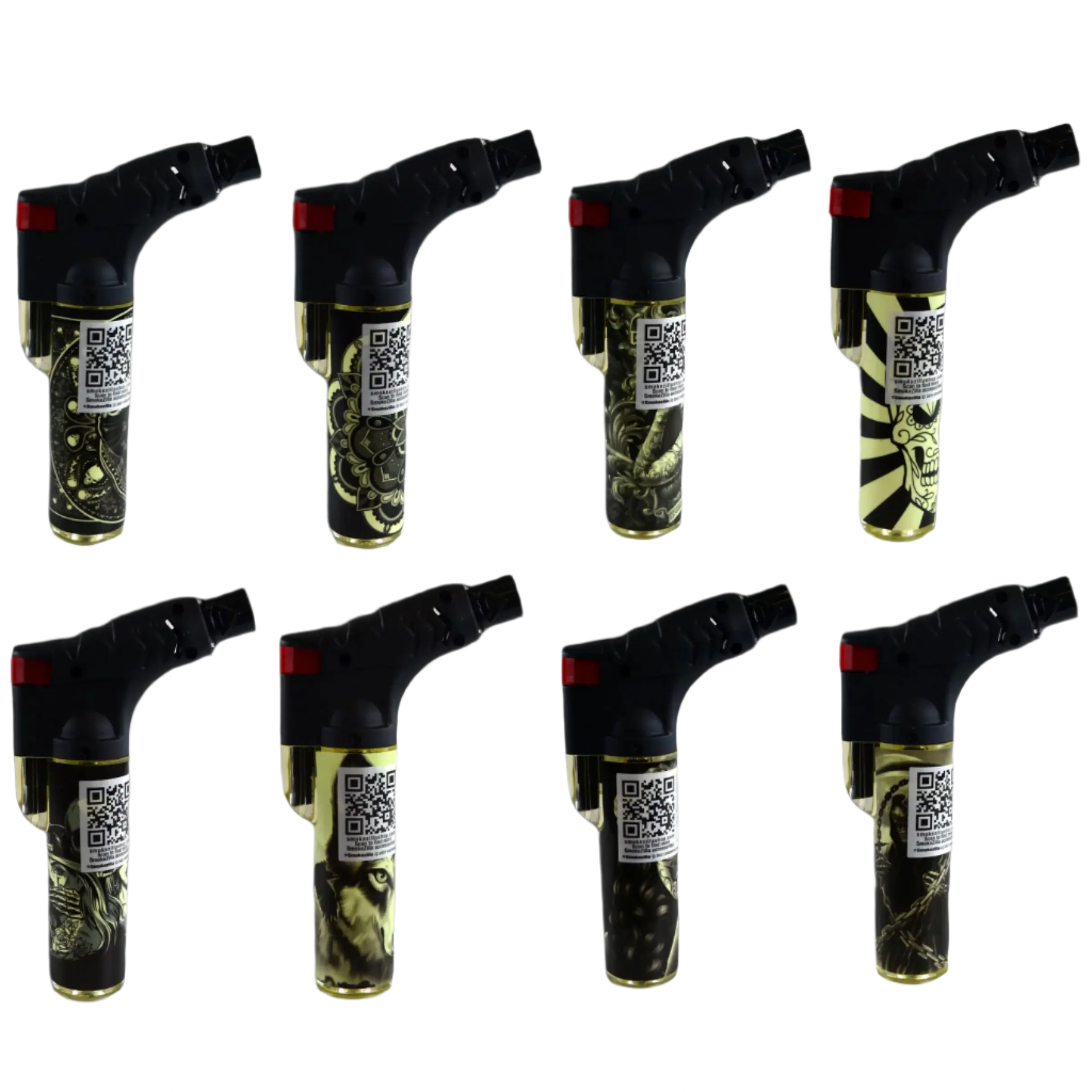 Glow in The Dark XXL Thin Torch Lighter - 8 Pieces Per Retail Ready Display 41402 SMOKEZILLA