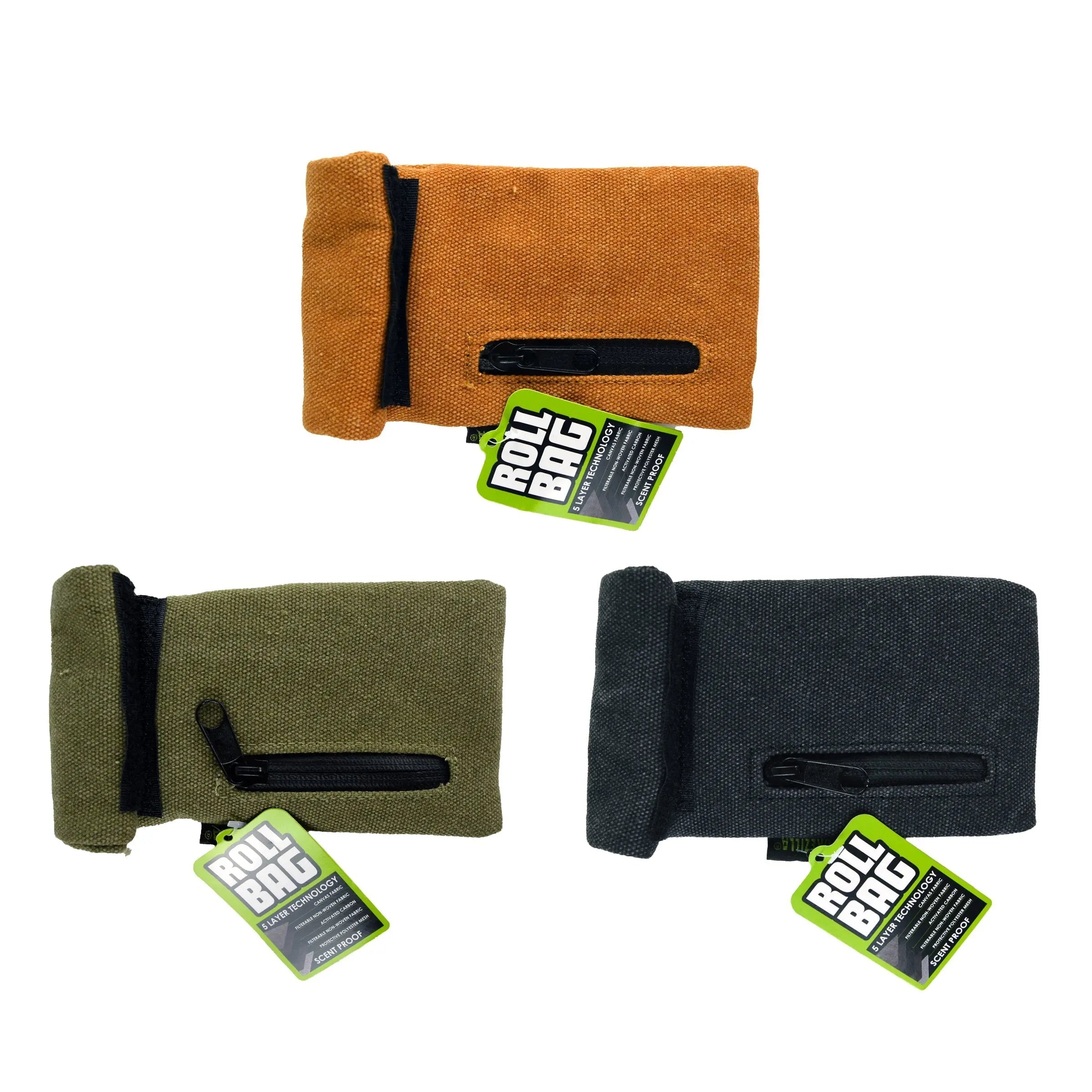 Smell Proof Canvas Roll Bag - 6 Pieces Per Retail Ready Display 41432 SMOKEZILLA