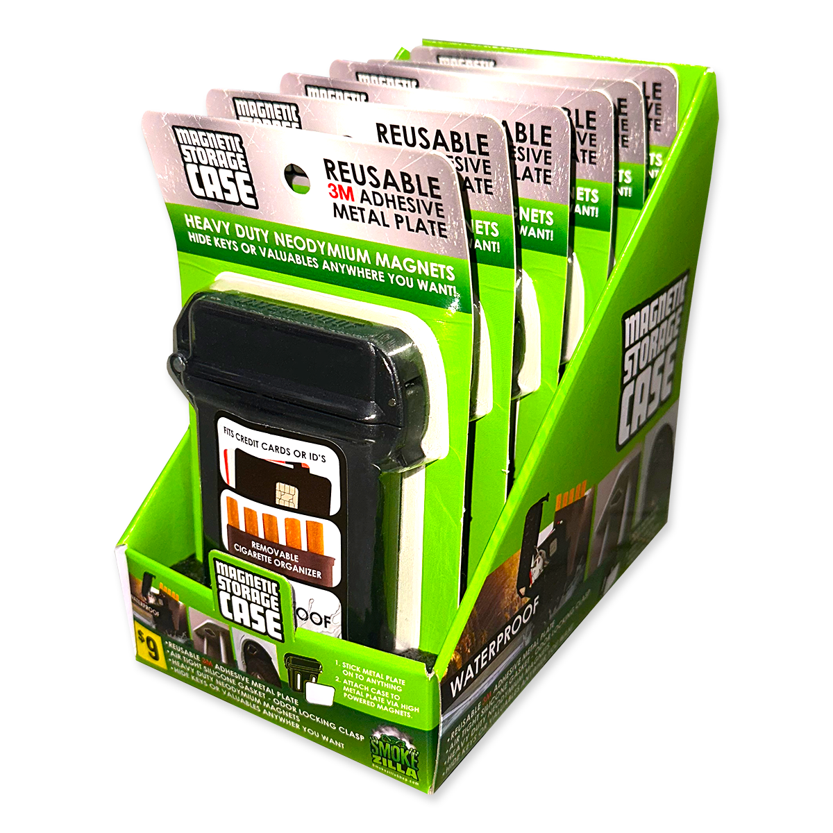 ITEM NUMBER 041436 MAGNETIC STORAGE MINI BOX CASE 6 PIECES PER DISPLAY