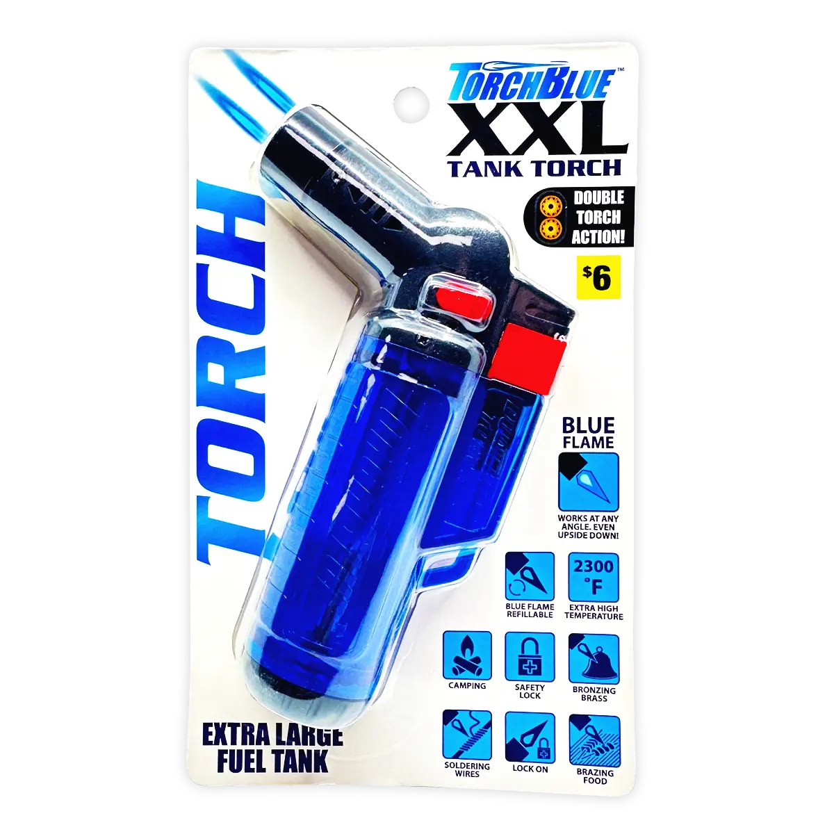 Flame Multi-Tool Lighter - 6 Pieces Per Retail Ready Display 41518 TORCH BLUE
