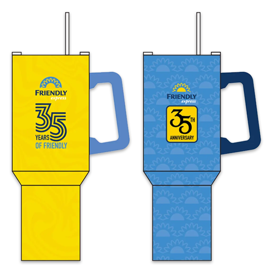 40 oz Stainless-Steel Insulated Printed Cup Friendly Express - 6 Pieces Per Retail Ready Display 41692 ROUGHNECK