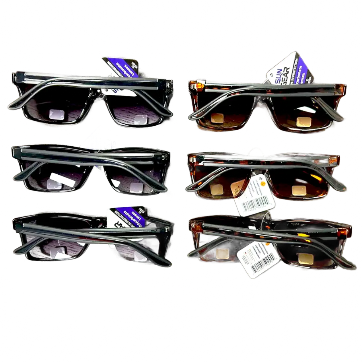Sunglasses Sungear Assortment - 6 Pieces Per Pack 50245 SUN GEAR