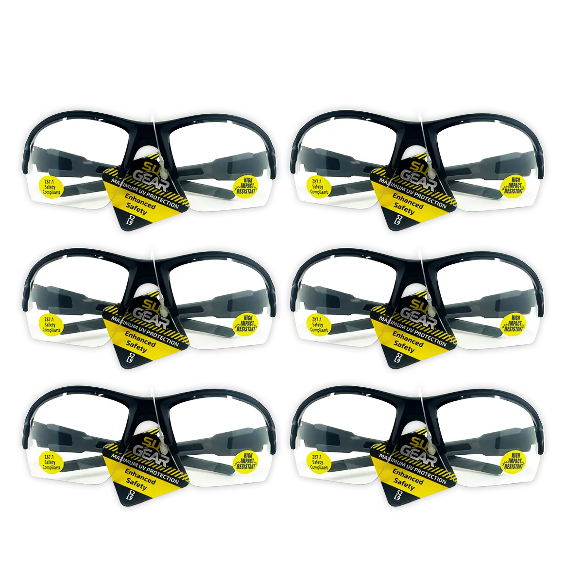 Polycarbonate Lenses Sungear Assortment - 6 Pieces Per Pack 50252 SUN GEAR