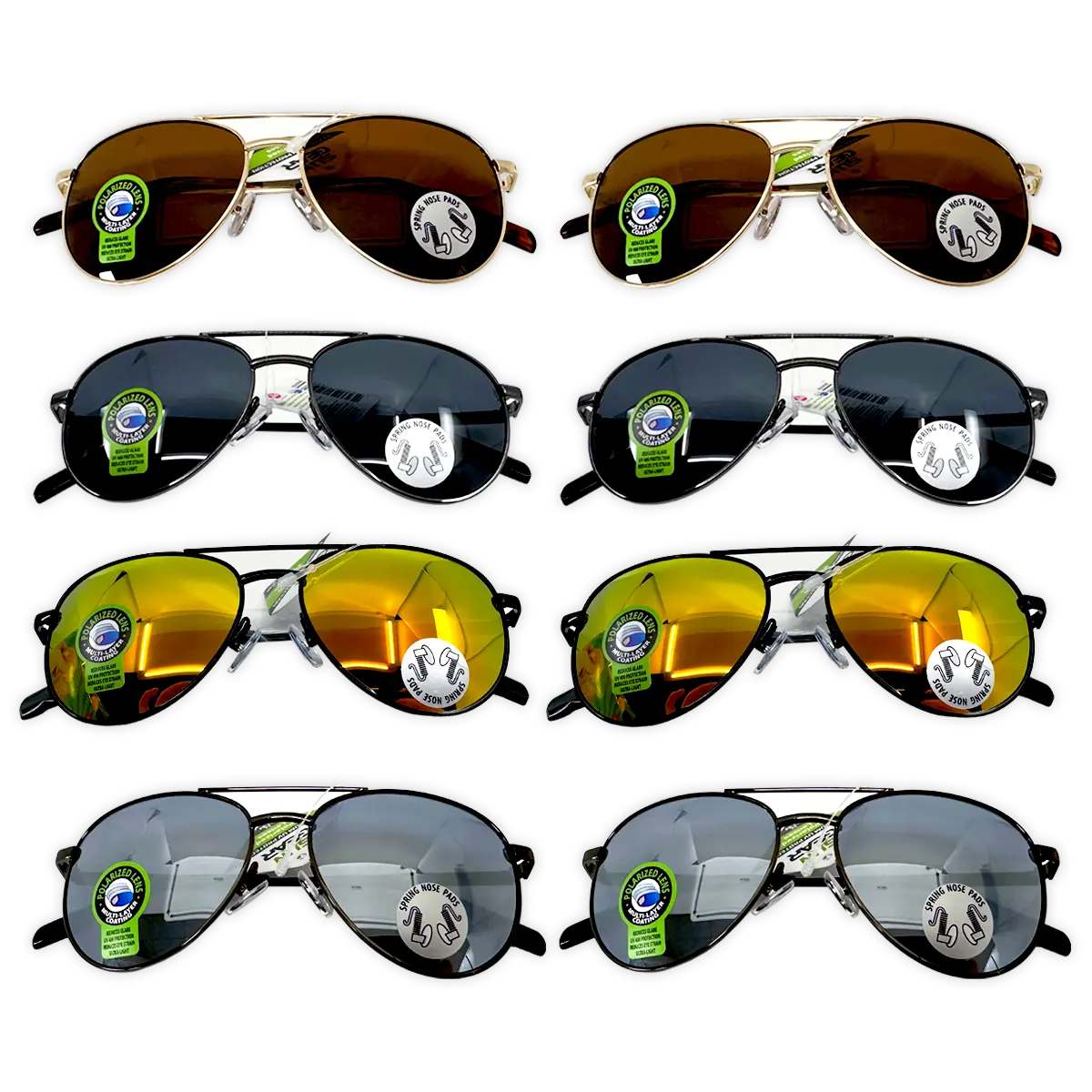 Sunglasses Sungear Assortment - 8 Pieces Per Pack 50256 SUN GEAR