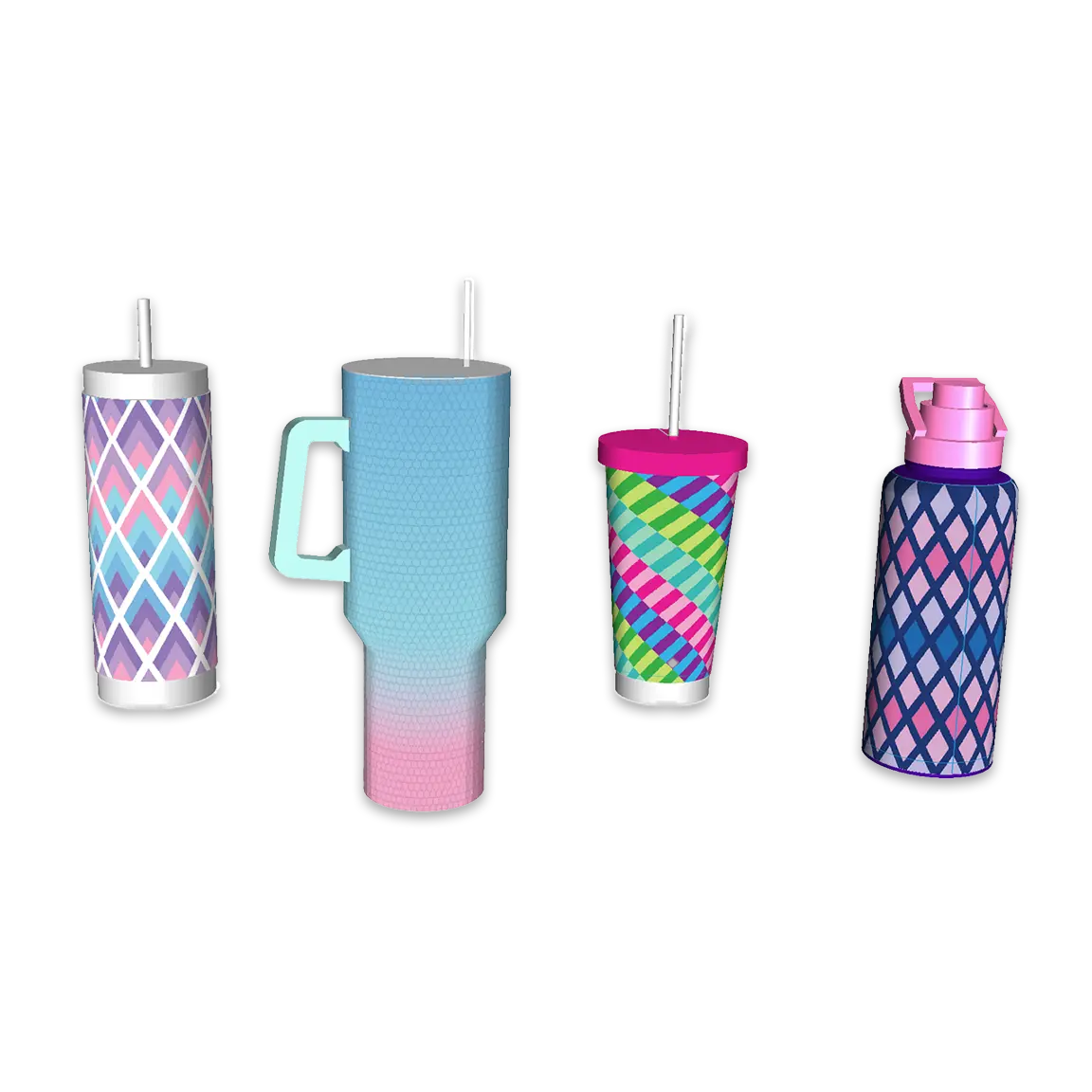 Rhinestone Cup Assortment Floor Display - 24 Pieces Per Retail Ready Display 88544 NOVELTY INC