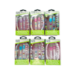 Beaded Charging Cable Assortment 3FT - 6 Pieces Per Retail Ready Display 88568 GADGET GEAR