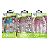 Beaded Charging Cable Assortment 3FT - 6 Pieces Per Retail Ready Display 88568 GADGET GEAR