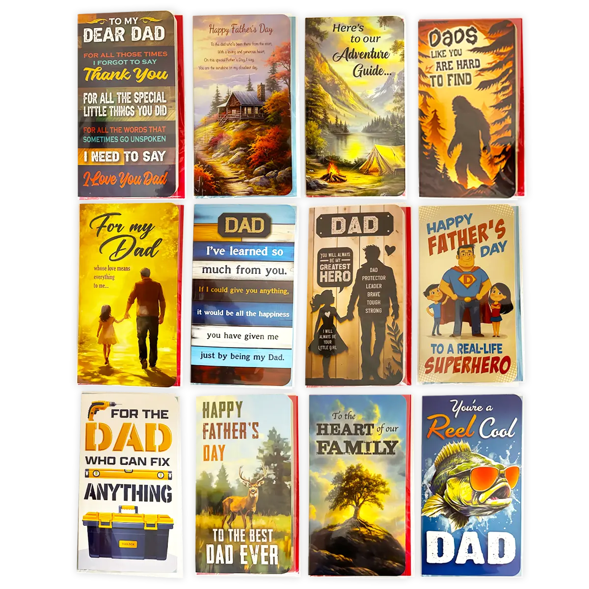 Father's Day Assorted Floor Display - 78 Pieces Per Retail Ready Display 88586 KIPP BROTHERS