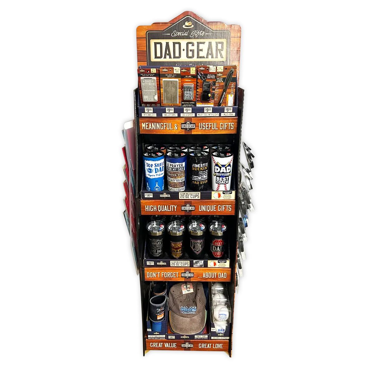 Father's Day Assorted Floor Display - 78 Pieces Per Retail Ready Display 88586 KIPP BROTHERS