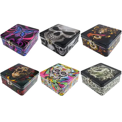 Metal Storage Box with Roll Tray - 6 Pieces Per Retail Ready Display 20359 SMOKEZILLA