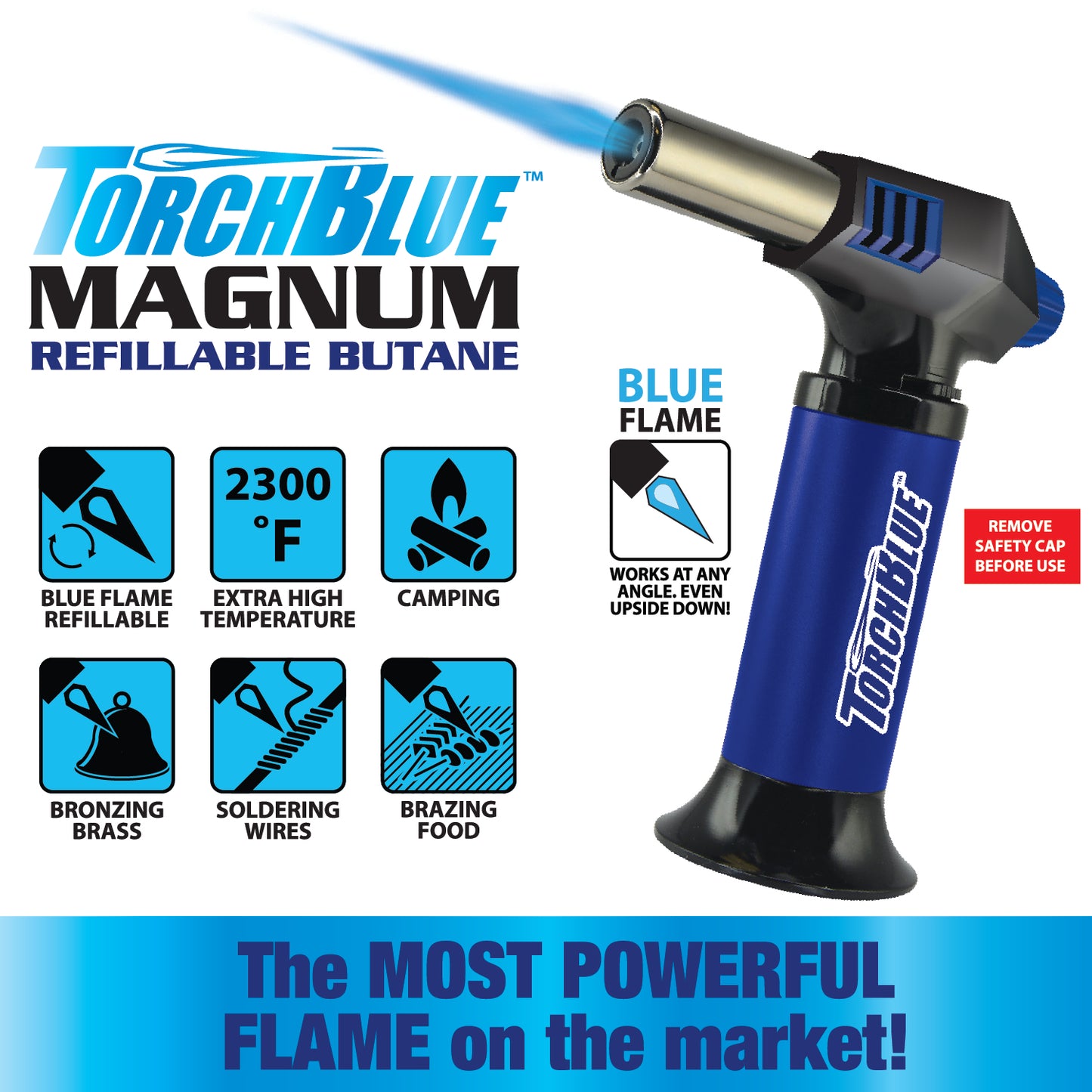 ITEM NUMBER 020409 TORCH BLUE MAGNUM XXL 6 PIECES PER DISPLAY