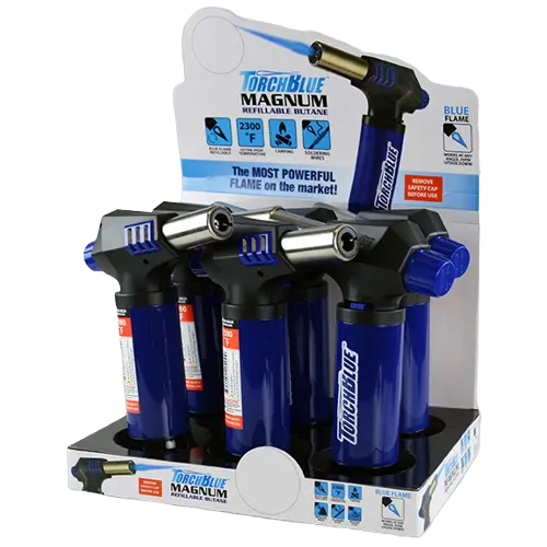 Magnum XXL Torch Lighter - 6 Pieces Per Retail Ready Display 20409 TORCH BLUE