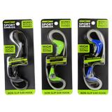 Wired Sport Earbuds With Mic  - 3 Pieces Per Pack 20777