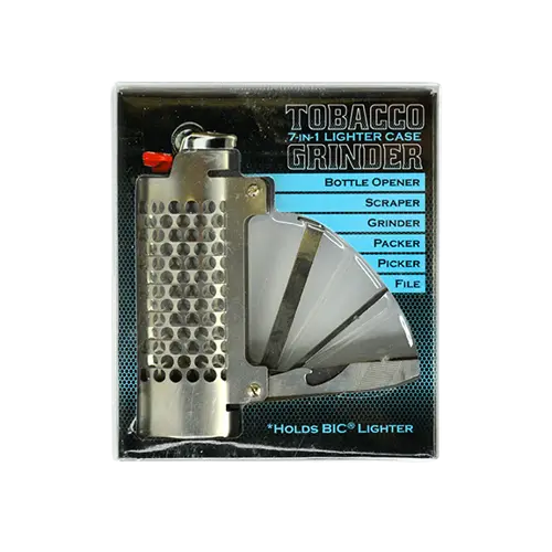 Metal Grinder Lighter Case with Tools - 6 Pieces Per Retail Ready Display 21211 SMOKEZILLA