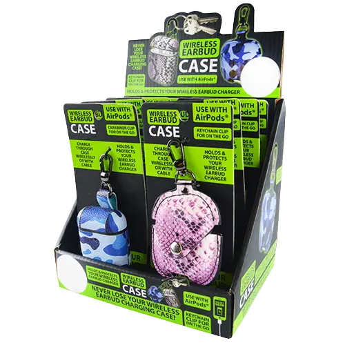 Earbud Case Key Chain - 8 Pieces Per Retail Ready Display 21659 GADGET GEAR