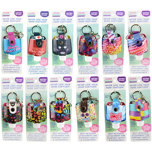 ITEM NUMBER 021667 HAND SANITIZER KEYCHAIN 12 PIECES PER DISPLAY