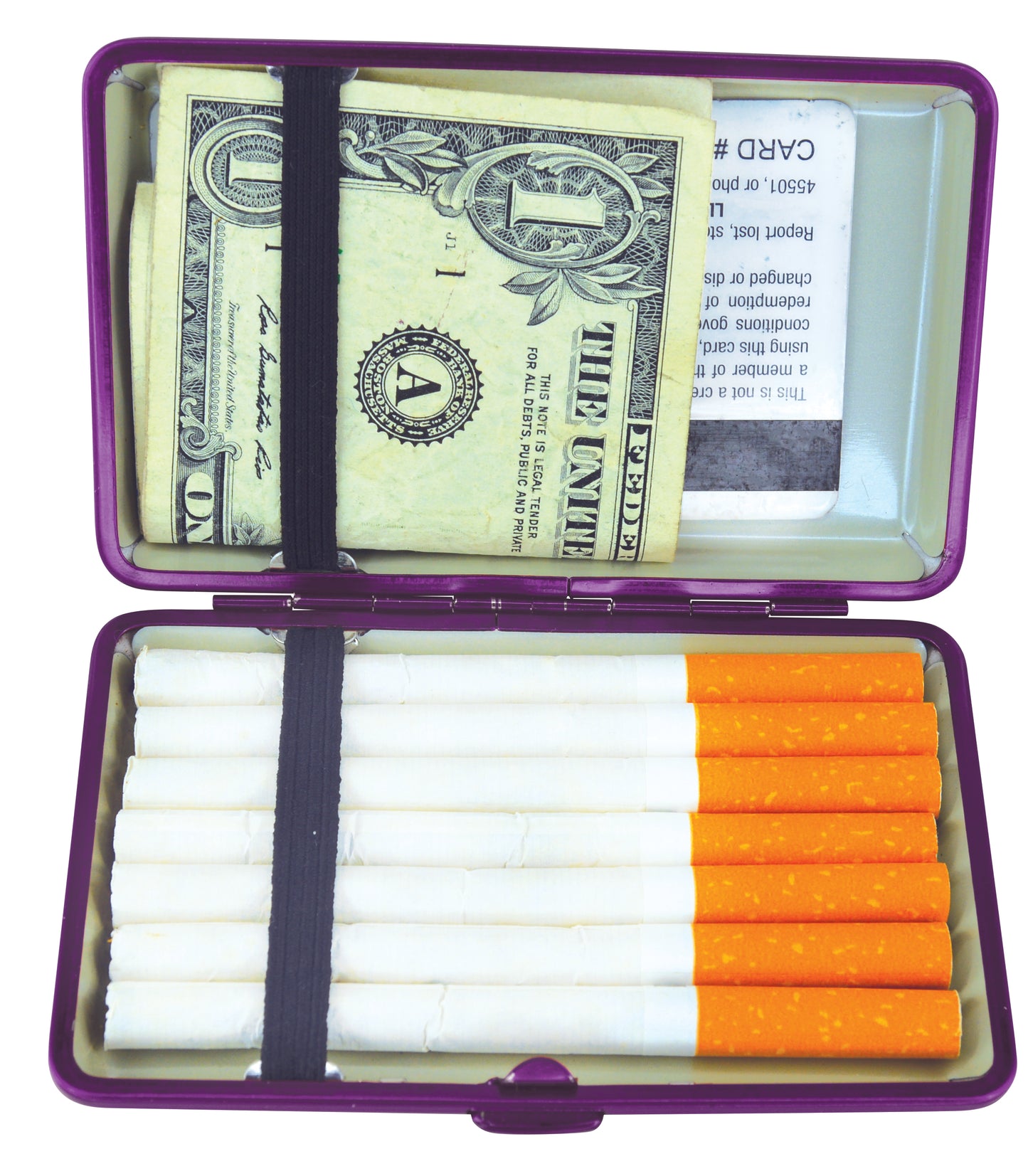 ITEM NUMBER 021871 100'S MIRROR CIG CASE 8 PIECES PER DISPLAY