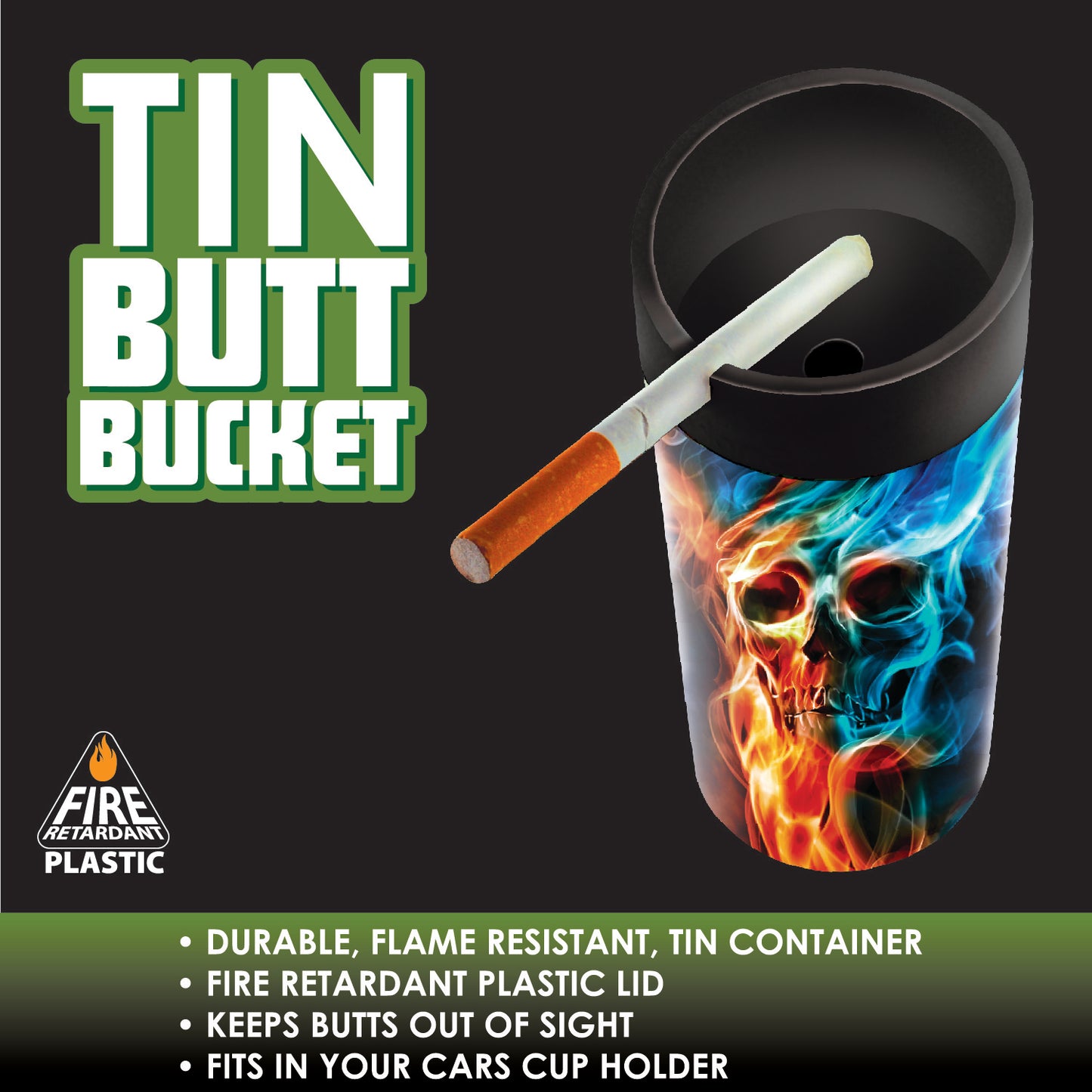 ITEM NUMBER 021882 TIN BUTT BUCKET MIX C 12 PIECES PER DISPLAY