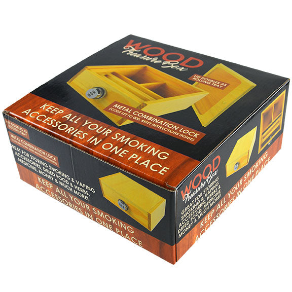 ITEM NUMBER 021910 LG WOOD TREASURE BOX 3 PIECES PER DISPLAY
