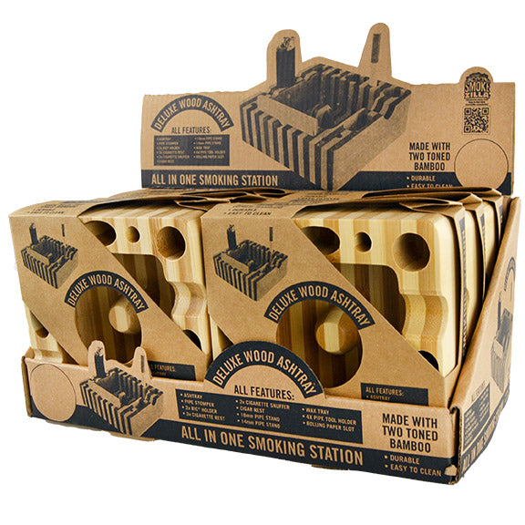 Deluxe Wood Ashtray Display