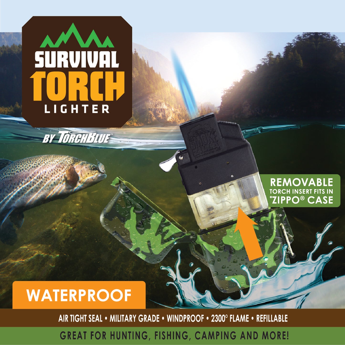 ITEM NUMBER 021932 SURVIVAL LIGHTER 12 PIECES PER DISPLAY